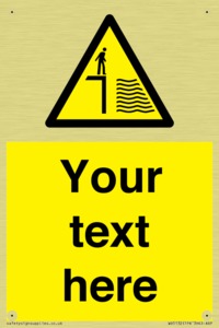 Custom Deep Water Sign